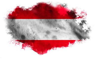 White torn background with flag of Austria. 3d illustration - obrazy, fototapety, plakaty