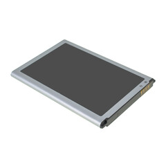 battery for phone, spare part for phone, on white background