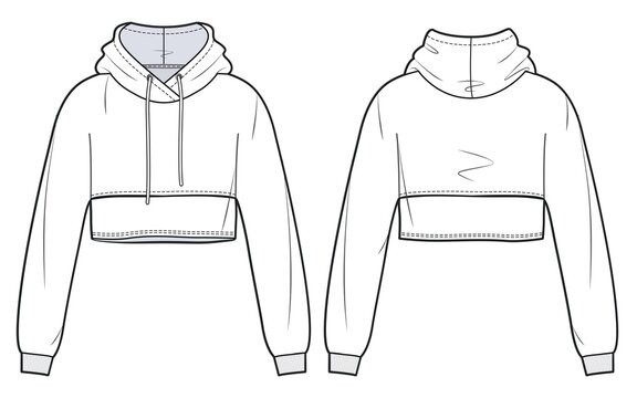 Sweater hoodie crop hotsell