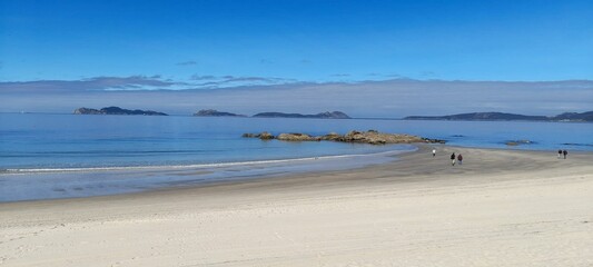 Playa de Samil en Vigo, Galicia