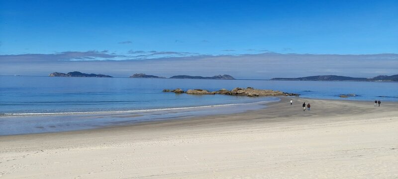Playa de Samil en Vigo, Galicia
