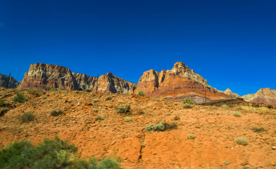 Fototapeta na wymiar Scenery of Highway 89A, Arizona State