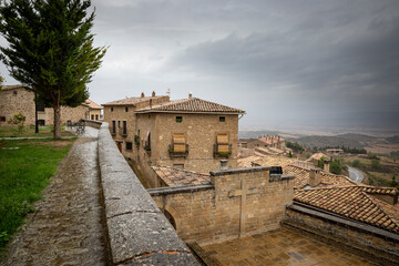 a view of Sos del Rey Católico historic town, Cinco Villas comarca, province of Zaragoza, Aragon, Spain
