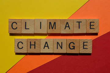 Climate Change, phrase as banner headline