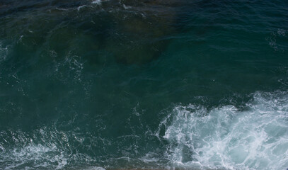 Sea surface in stormy weather