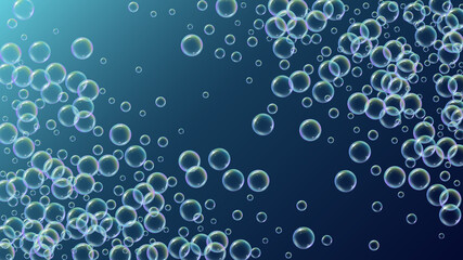 Soap cleaning foam background. Shampoo bubbles and suds.