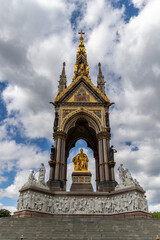 Fototapeta na wymiar Prince Consort National Memorial (Princie Albert Memorial) in Kensington Gardens, London, Great Britain