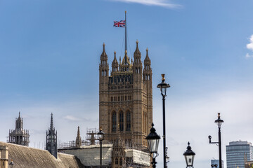 Victoria Tower of Palace of Westminster, London, Great Britain - 506520696