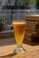 orange juice in a glass