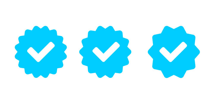 Approved Icon. Profile Verification. Accept Badge. Quality Icon. Check  Mark. Sticker with Tick. Vector Illustration. Stock Vector - Illustration  of checkmark, poll: 128840911