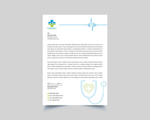 Multipurpose Medicine Letterhead Design Template. Doctor, Hospital, Pharmacy, clinic and Healthcare Print Ready Letterhead. Medical Letterhead Design. Doctor Prescriptions Pad Design. Stationery