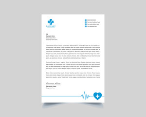 Multipurpose Medicine Letterhead Design Template. Doctor, Hospital, Pharmacy, clinic and Healthcare Print Ready Letterhead. Medical Letterhead Design. Doctor Prescriptions Pad Design. Stationery