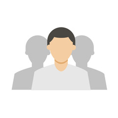 Fototapeta premium three man teamwork with leader society