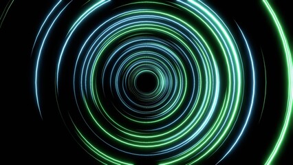 トンネル VJ 円 輪 回転 渦 緑 [別Verあり]