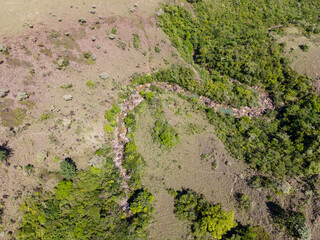 Cascadas en la Yeguada aérea 