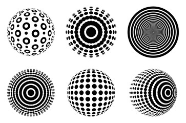 Op Art Optical Illusion 3d Shape Point Circle 