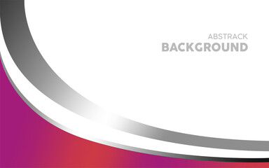 Abstracts two curved gray lines in the lower left corner with background. Vector illustration.