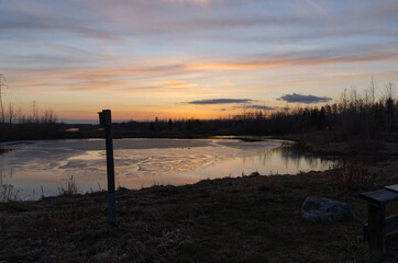 A Beautiful Sunset at Pylypow Wetlands