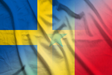 Sweden and Senegal government flag international negotiation SEN SWE