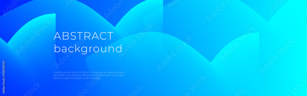 Poster abstract geometric blue light business minimal gradient color vector long banner background copy spa