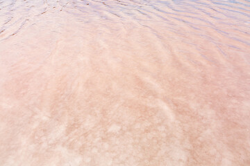 sand texture on pink beach