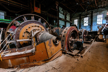 Old abandoned mining processing plant