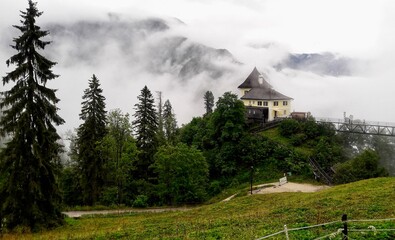 castle in the mountains