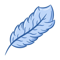 printable cute drawing feather for school and kids