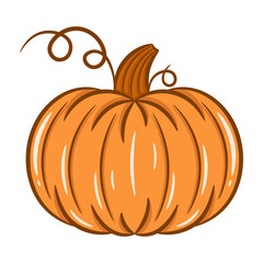 printable cute drawing pumpkin for school and kids