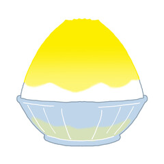 レモン味のかき氷