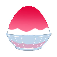 いちご味のかき氷