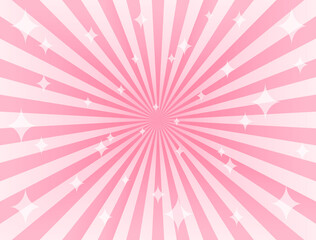 集中線とキラキラを組み合わせた背景素材