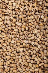 Fototapeta premium Background of delicious pistachios, macro. High quality photo