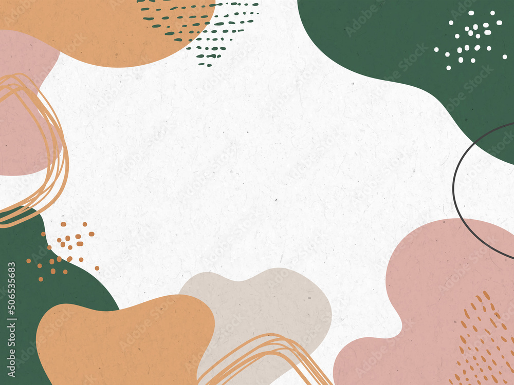 Wall mural abstract creative backgrounds in minimal trendy style with copy space for text.
