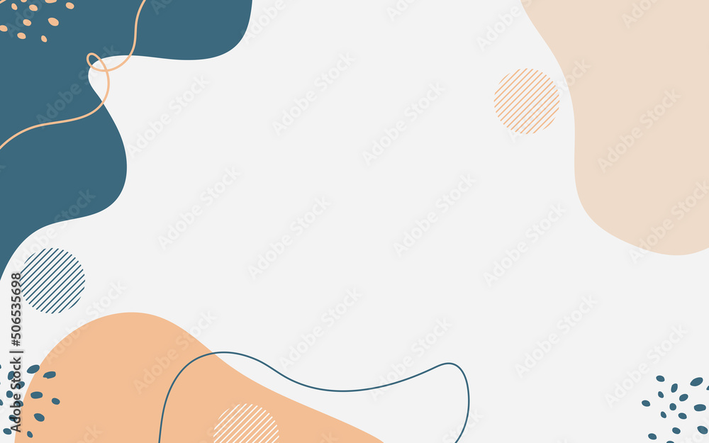 Wall mural abstract creative backgrounds in minimal trendy style with copy space for text.
