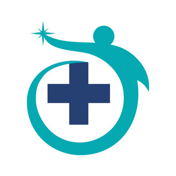 people medical Health logo Icon Illustration Brand Identity