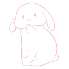 White bunny