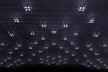 3DCG パース 天井　展示会　パースペクティブ　会場