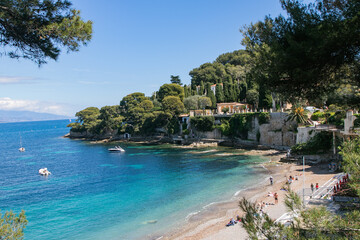 Fototapeta premium French Riviera, Cote d'azur in Saint Jean Cap Ferrat
