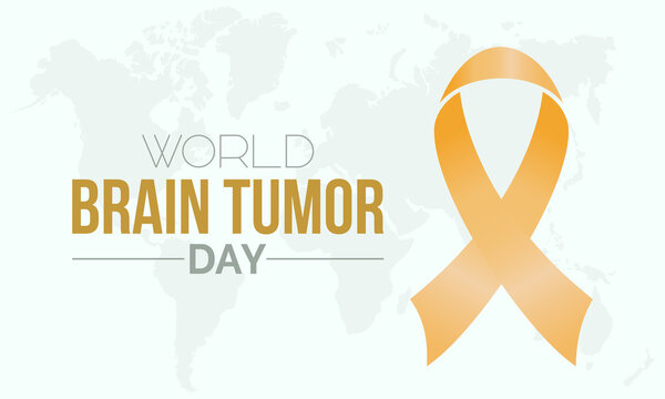 World Brain Tumor day. June 8. Annual health awareness concept for banner, poster, card and background design.