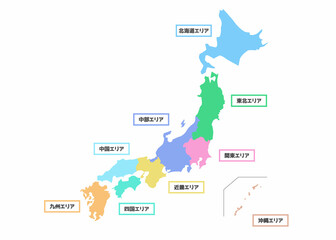 日本地図　エリアMAP