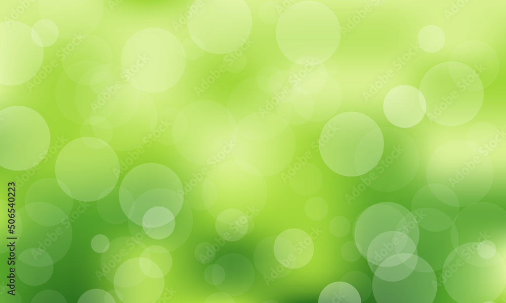 Poster abstract background with bokeh effects in green colors. abstract green background. abstract colorful