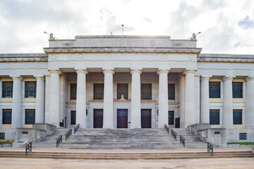 Obraz premium Sunny exterior view of the Scottish Rite Masonic Temple