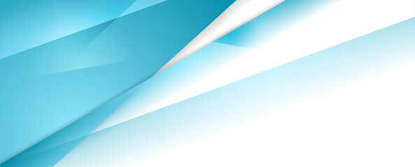 Blue smooth glossy stripes abstract background. Vector banner design