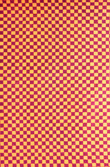 チェックもしくは市松模様の日本の和紙