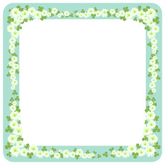 クローバーの花のフレーム