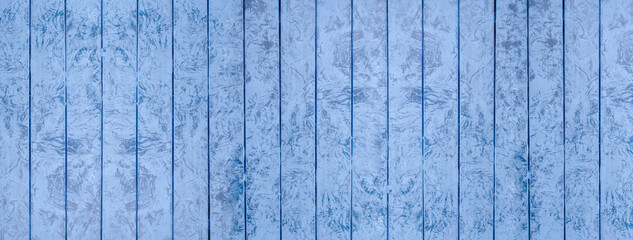 Fototapeta na wymiar Blue wooden planks background.