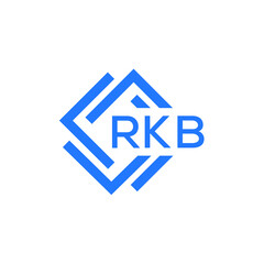 Obraz premium RKB technology letter logo design on white background. RKB creative initials technology letter logo concept. RKB technology letter design. 