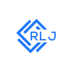 RLJ technology letter logo design on white  background. RLJ creative initials technology letter logo concept. RLJ technology letter design.