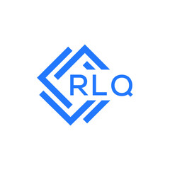 RLQ technology letter logo design on white  background. RLQ creative initials technology letter logo concept. RLQ technology letter design.